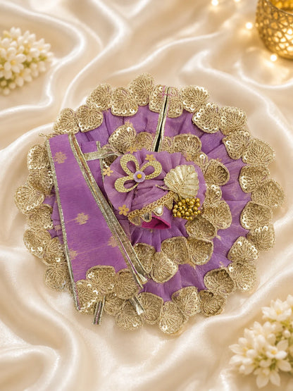 Lavanya Chanderi Poshak for Laddu Gopal crafted with premium Chanderi fabric and elegant traditional design
