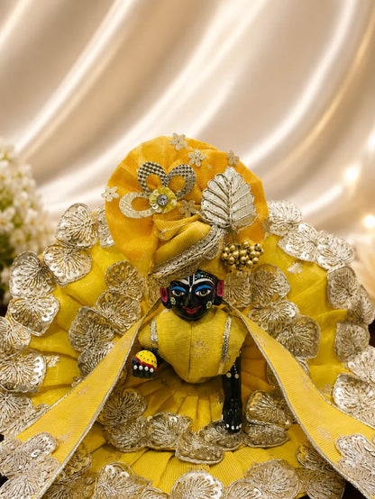 Lavanya Chanderi Poshak for Laddu Gopal crafted with premium Chanderi fabric and elegant traditional design