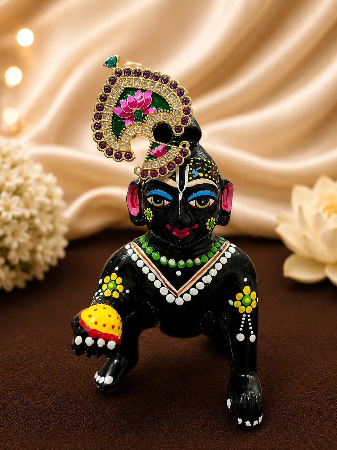 Lotus Rajsi AD Seep Mukut for Deity