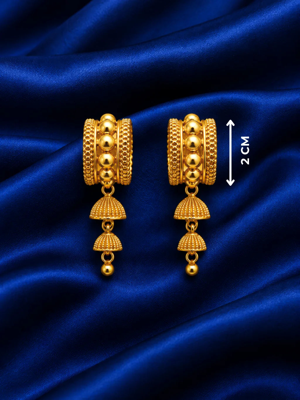 Madhurima Gold Plated Jewellery Set for Deity with intricate traditional detailing and a rich golden finish. Ideal for Laddu Gopal and festive shringar.