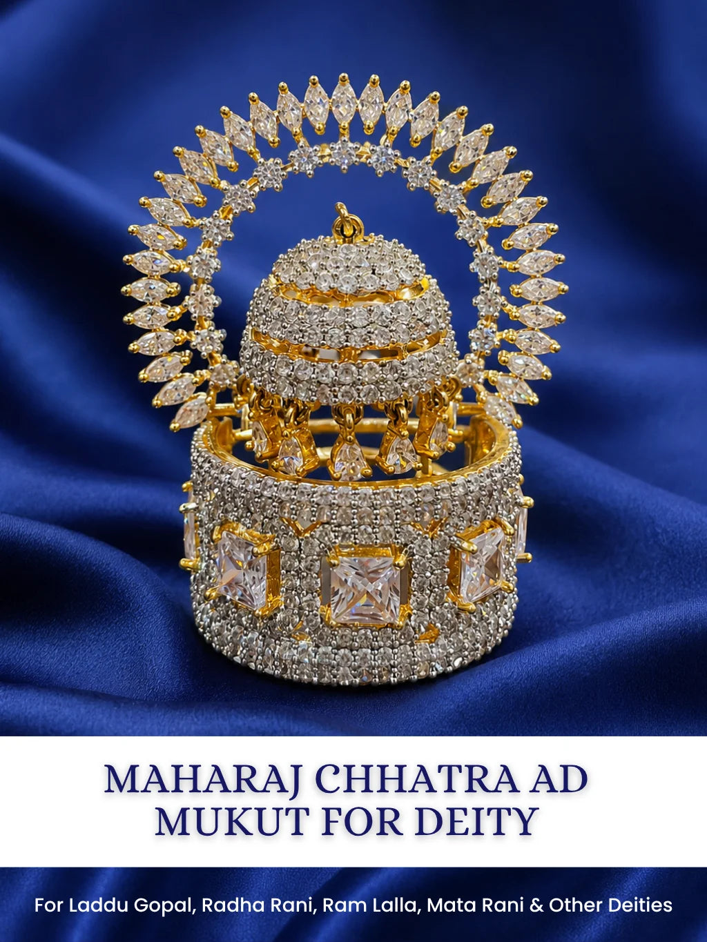 Maharaj Chhatra AD Mukut for Deity