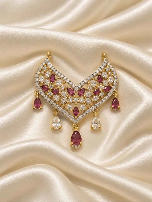 Manikya Pallavi AD Necklace for Deity