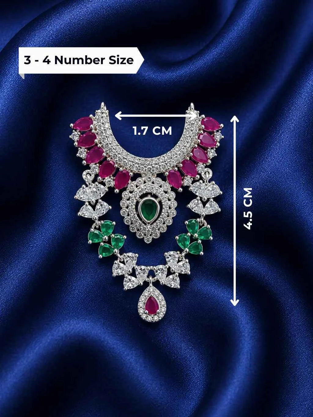 Maniratna AD Necklace for Deity