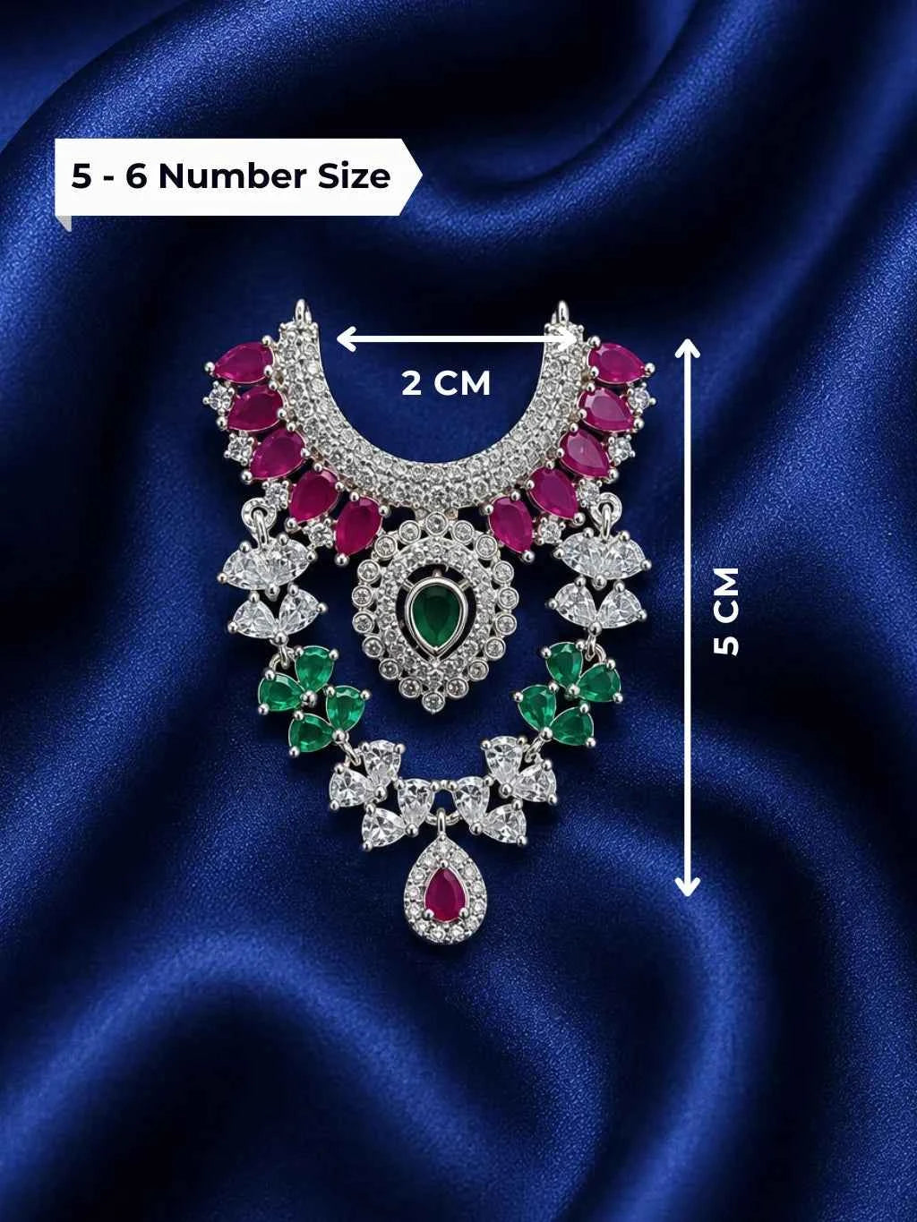 Maniratna AD Necklace for Deity