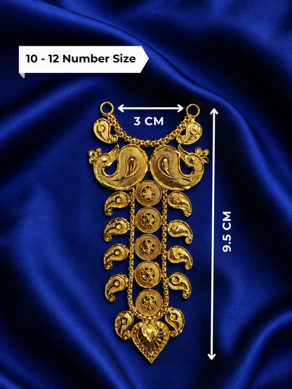 Mayur Angan Gold Plated peacock-inspired Haar for deity shringar
