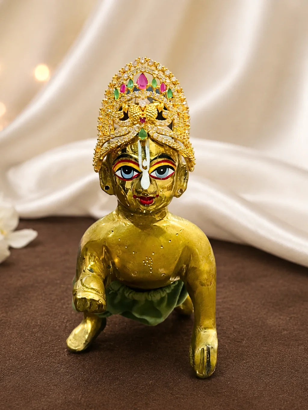 Mayur Mahal AD Mukut for Deity