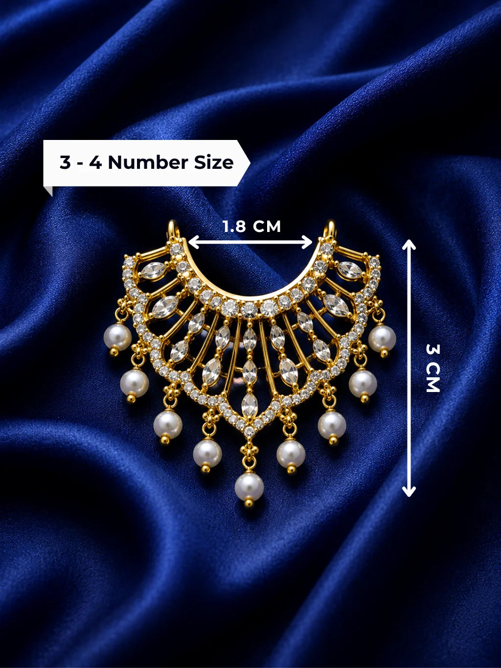 Premium Mayur Pankh Style Spoke Hasli Choker with Drop Accents for Deities
