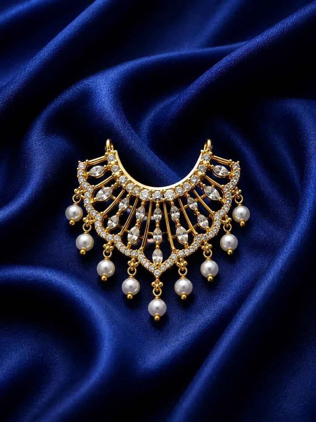 Navratan Mukut & Kanthi Haar Shringar Set for Deities