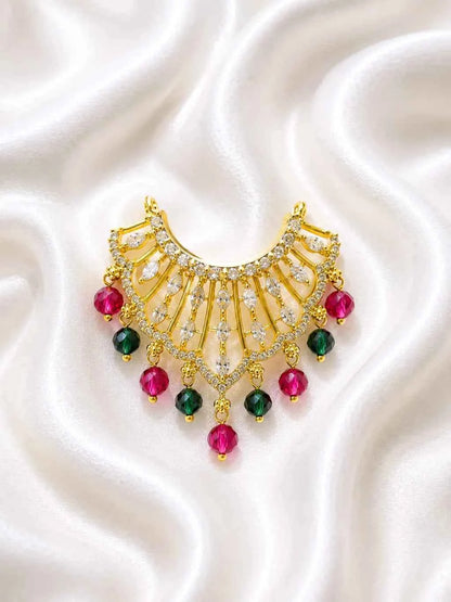 Navratan Mukut & Kanthi Haar Shringar Set for Deities
