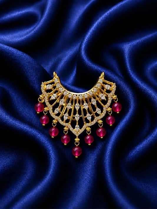 Mayur Pankh Style Hasli for Deity