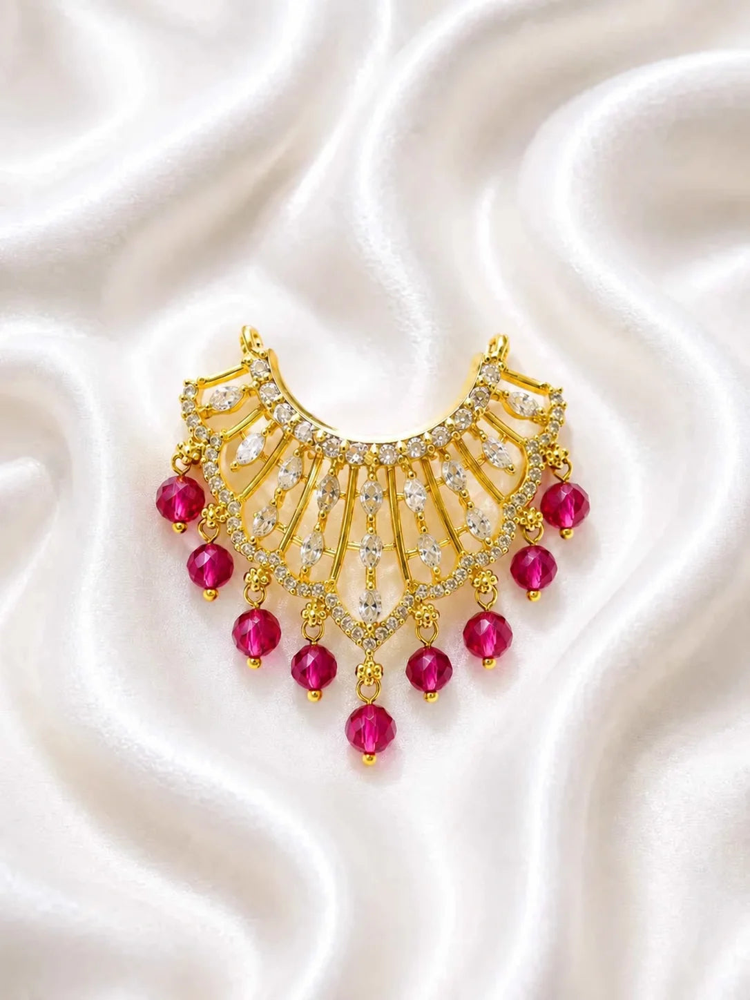 Mayur Pankh Style Hasli for Deity