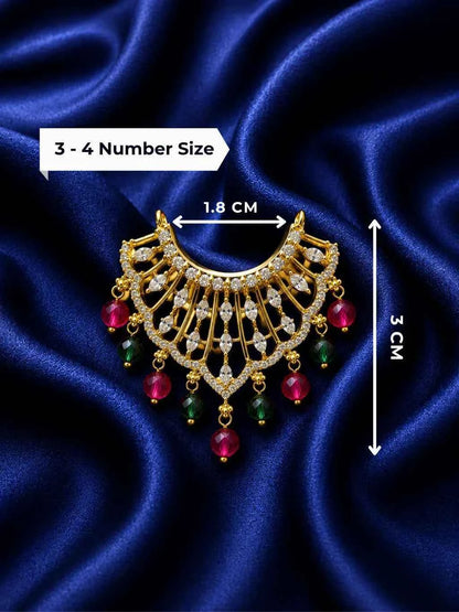 Navratan Mukut & Kanthi Haar Shringar Set for Deities