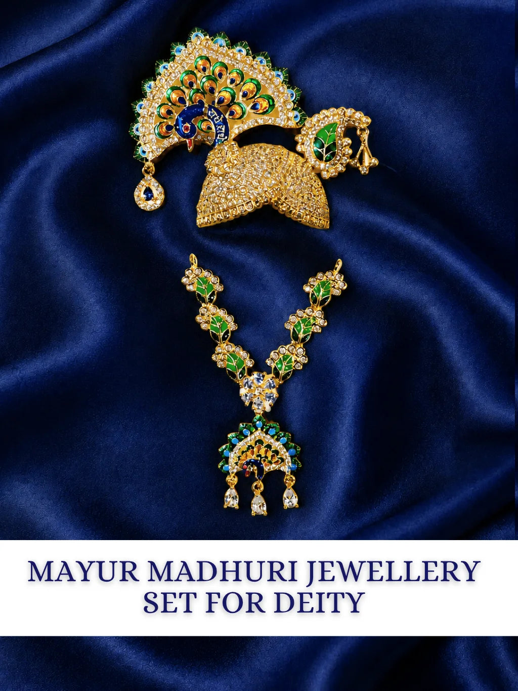Mayur Madhuri Jewellery Set, featuring an elegant peacock-inspired design for graceful everyday and festive shringar.