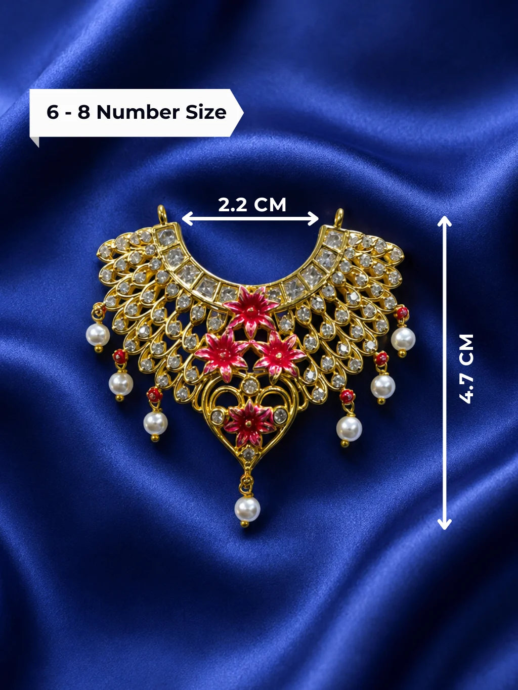 Pushpanjali AD Choker for Deity and Laddu Gopal Shringar Jewellery