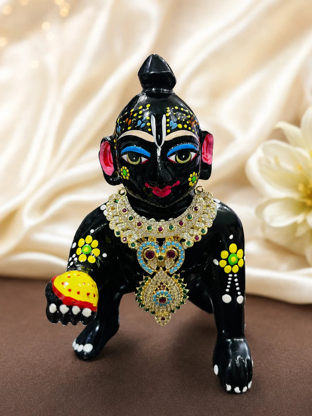 Mayurika Temple AD Choker for Deity and Laddu Gopal Shringar Jewellery