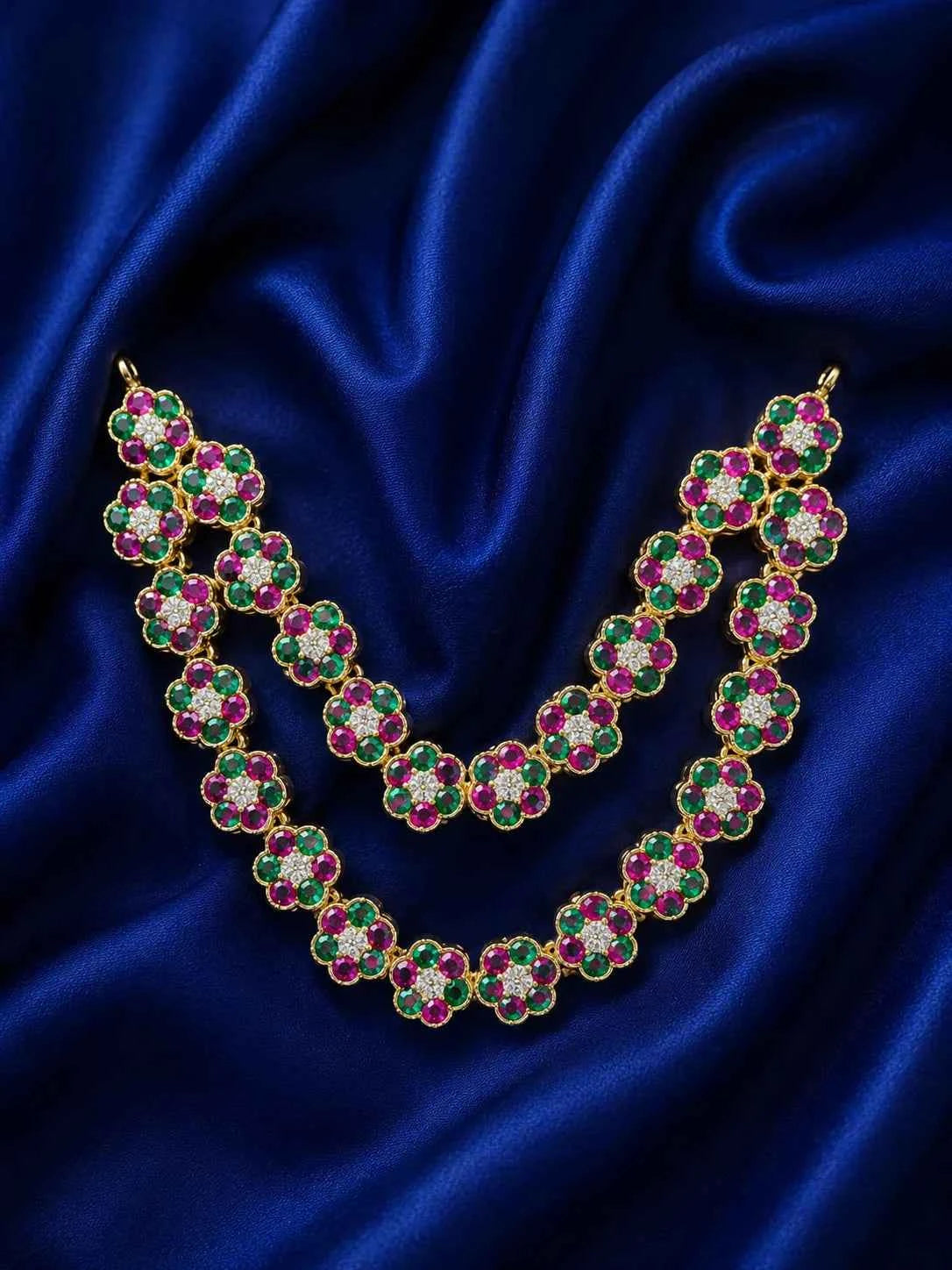 Meenakari Layered Multicolor AD Garland for Deity
