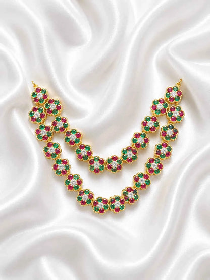 Meenakari Layered Multicolor AD Garland for Deity