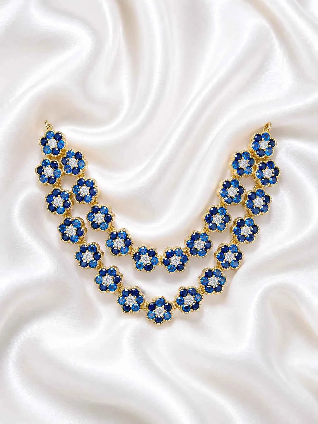 Meenakari Layered Multicolor AD Garland for Deity