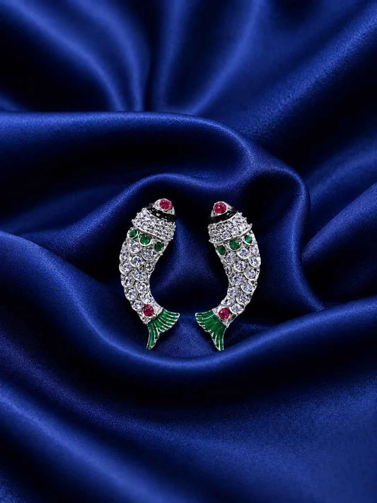 Teardrop Gold Polish Jhumki for Ladoo Gopal