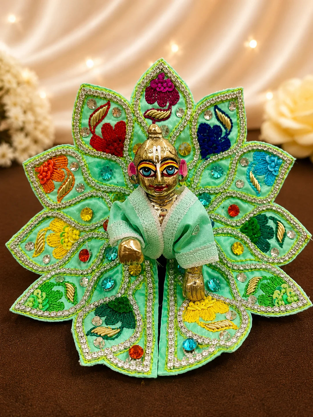 Mint Blossom Poshak for Laddu Gopal