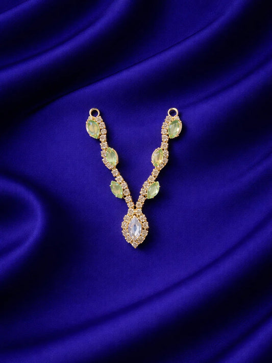 Mint colour Laddu Gopal jewellery for soft pastel divine shringar