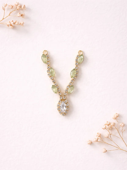 Mint colour Laddu Gopal jewellery for soft pastel divine shringar