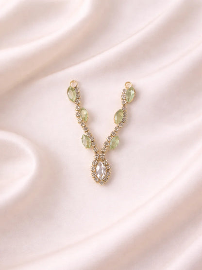 Mint colour Laddu Gopal jewellery for soft pastel divine shringar