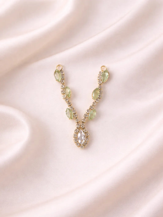 Mint colour Laddu Gopal jewellery for soft pastel divine shringar