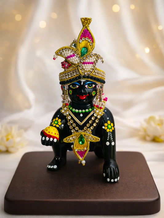 Moh Divya mukut for deity with elegant traditional crown design