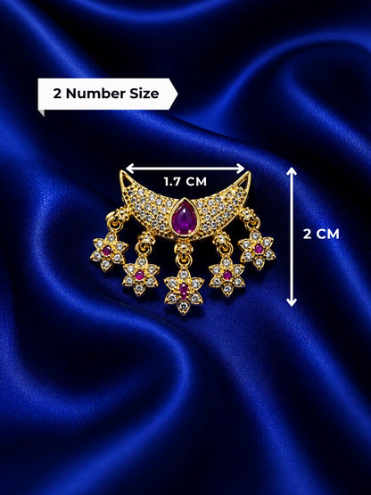 Moon-Shaped AD Choker Combo 3 for Deity - Celestial Divine Shringar Collection