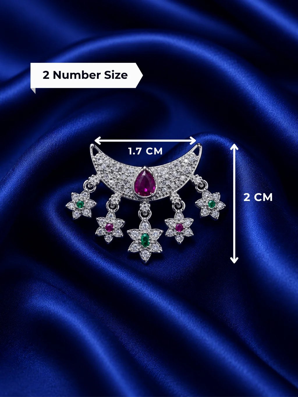 Moon-Shaped AD Choker Combo 3 for Deity - Celestial Divine Shringar Collection