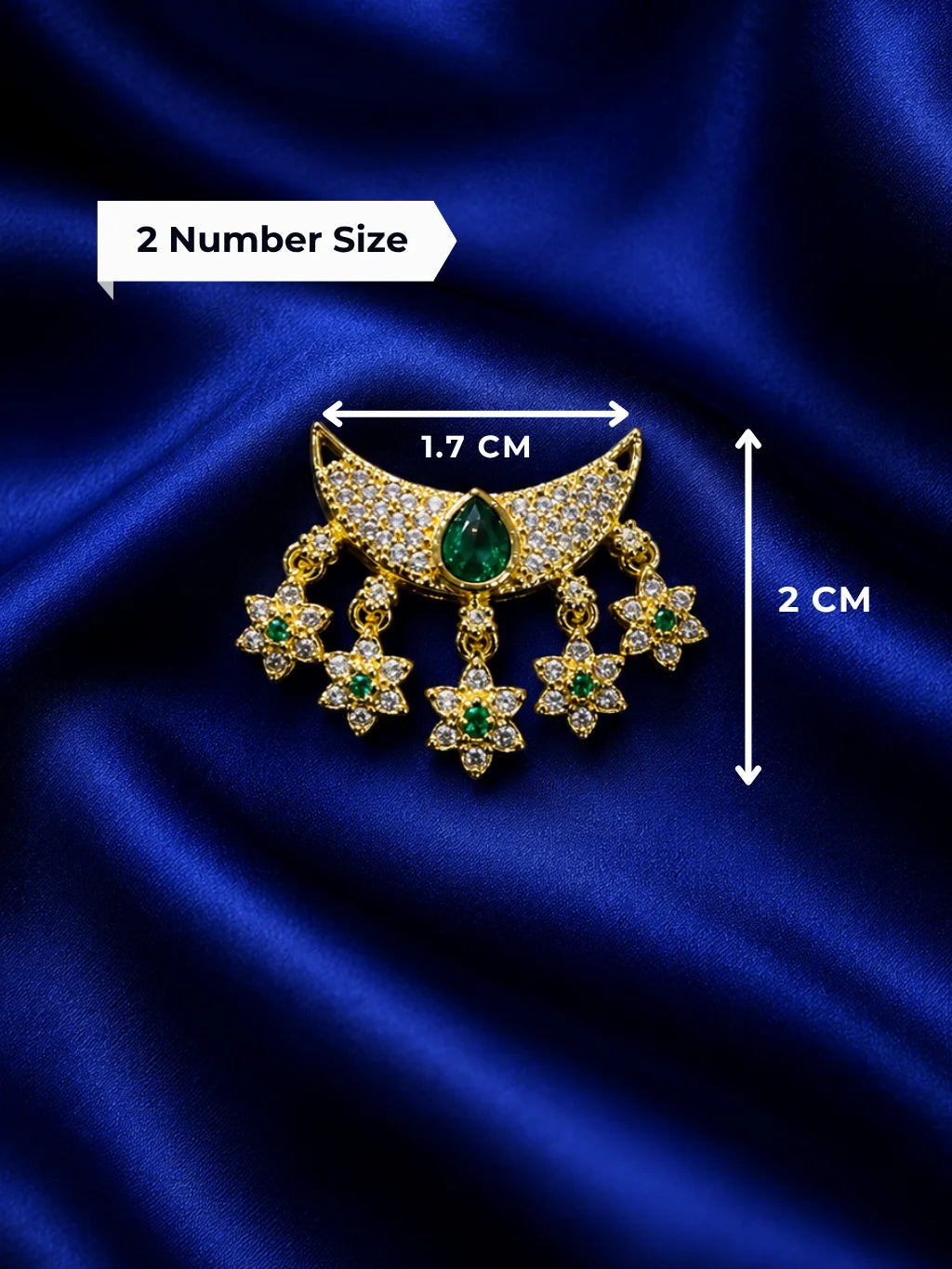 Moon-Shaped AD Choker Combo 3 for Deity - Celestial Divine Shringar Collection