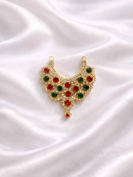 Multi Color Stone Jerken Necklace for Deity