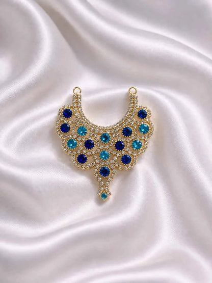 Multicolor Stone Jerken Necklace for Deity