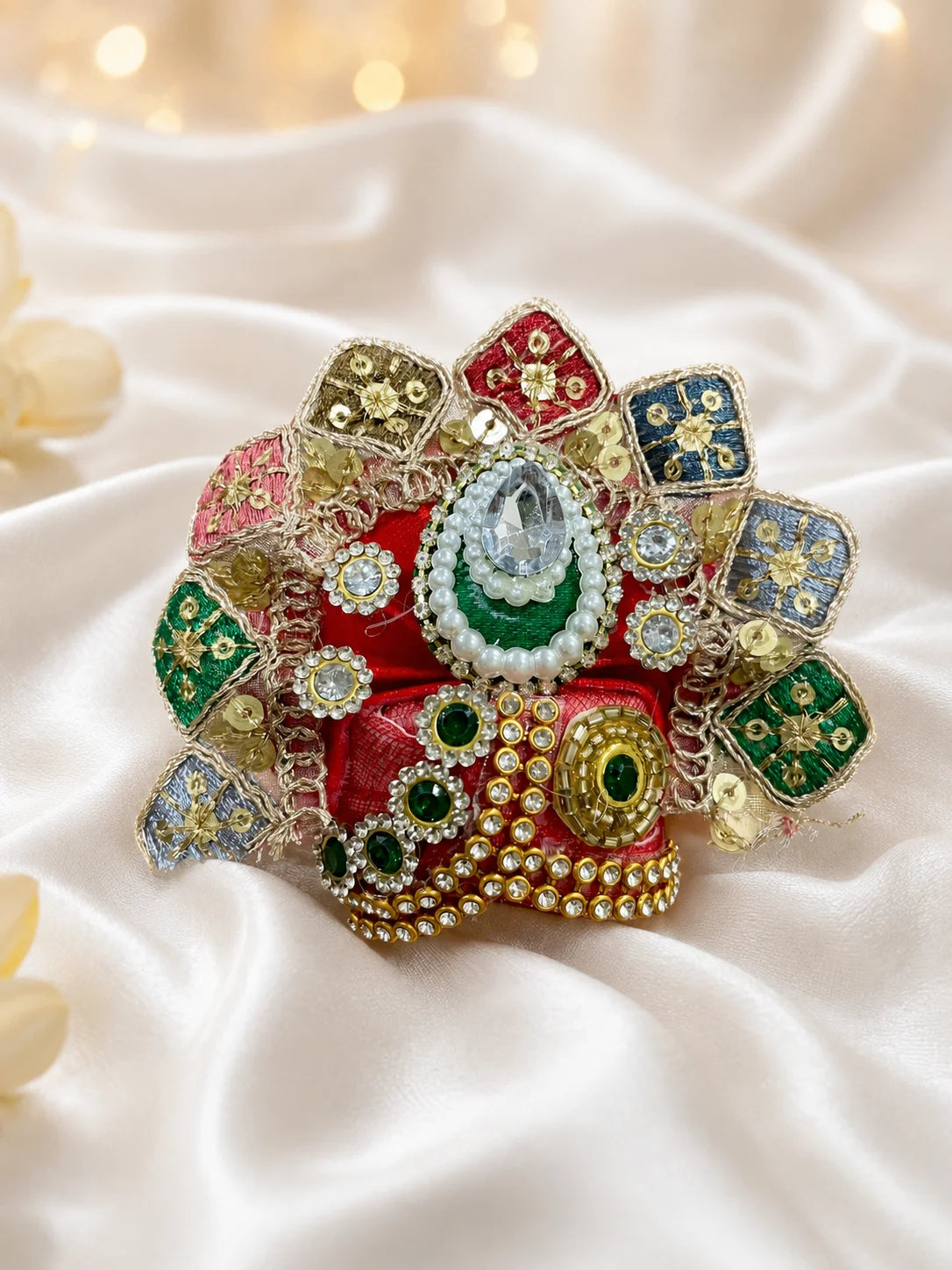 Multicolor Cone Poshak for Laddu Gopal