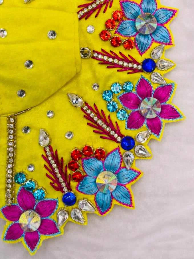 Multi colour Laddu Gopal dress for festive and daily shringar