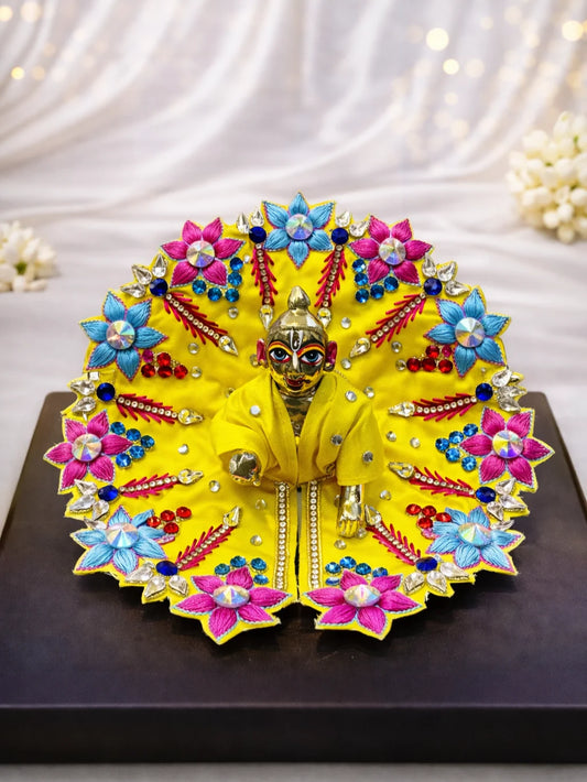 Multi colour Laddu Gopal dress for festive and daily shringar