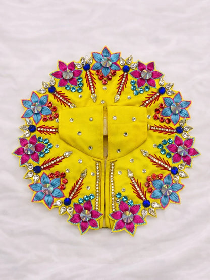 Multi colour Laddu Gopal dress for festive and daily shringar