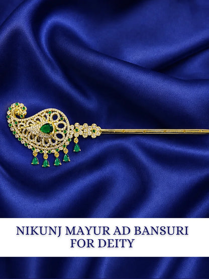 Nikunj Mayur AD Bansuri for Deity and Laddu Gopal Shringar