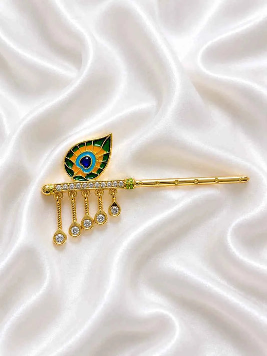 Meenakari Fish Shape Earrings for Kanha Ji