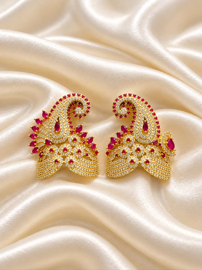 Shop Panna Pallavi AD Mukut for Jugal Jodi with jewel-inspired artistry, Kalash-style elegance and sparkling AD work for Laddu Gopal and festive shringar.