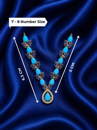 Pannika AD Necklace for Laddu Gopal with sparkling American diamond stone work