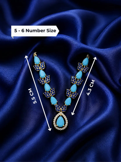 Pannika AD Necklace for Laddu Gopal with sparkling American diamond stone work