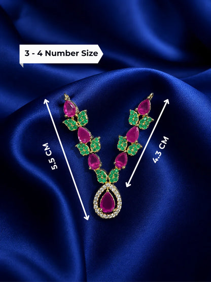 Pannika AD Necklace for Laddu Gopal with sparkling American diamond stone work