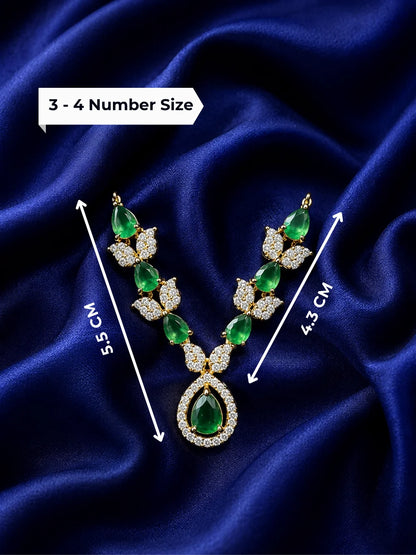 Pannika AD Necklace for Laddu Gopal with sparkling American diamond stone work