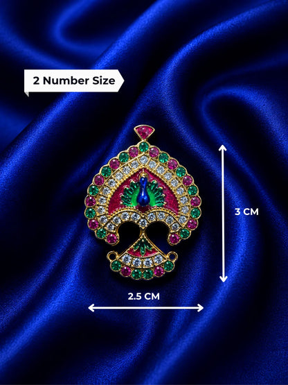 Peacock AD Seep Mukut for Deity – Divine Mayur Collection