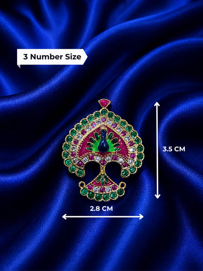 Peacock AD Seep Mukut for Deity – Divine Mayur Collection