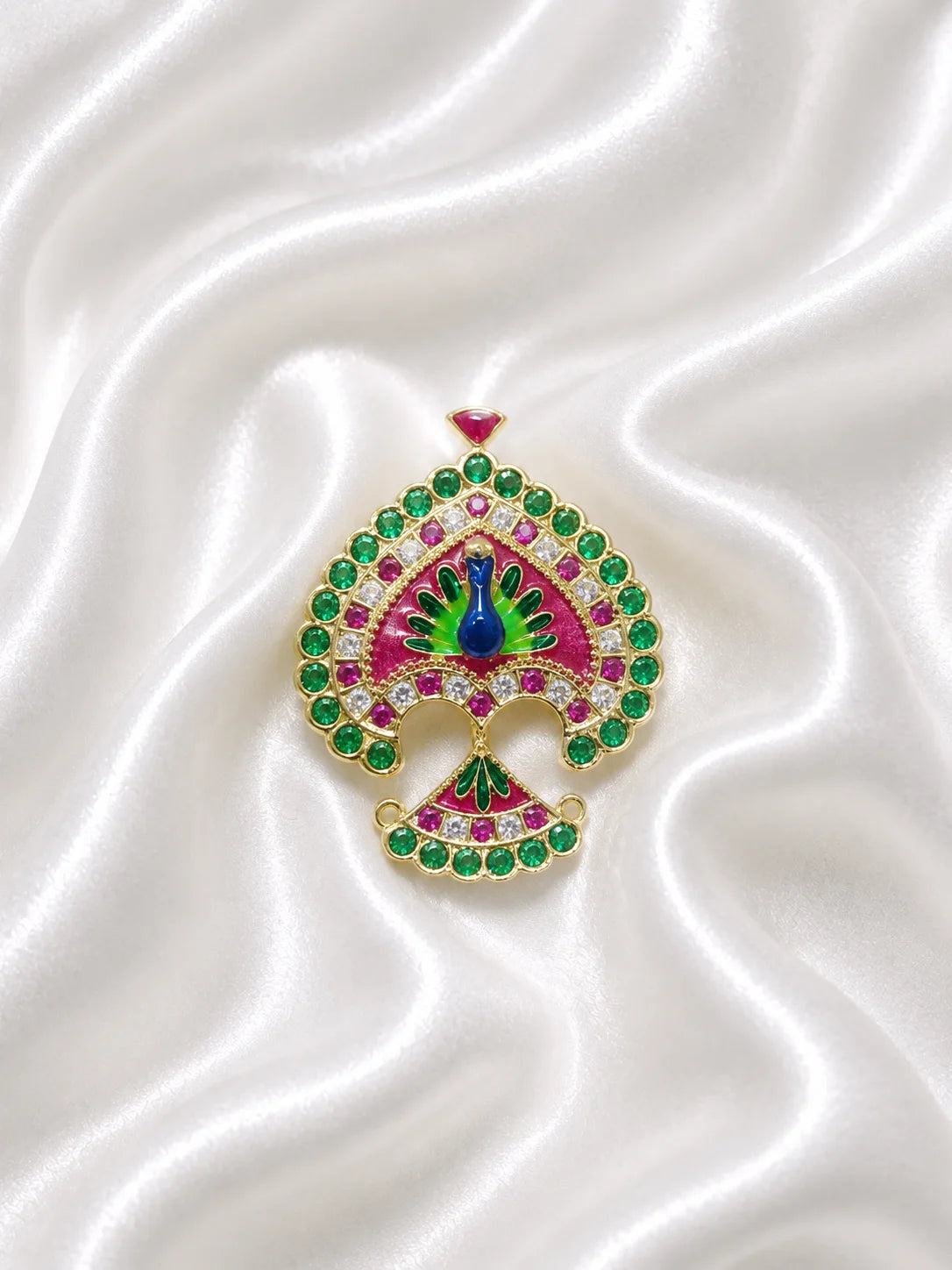 Peacock AD Seep Mukut for Deity – Divine Mayur Collection