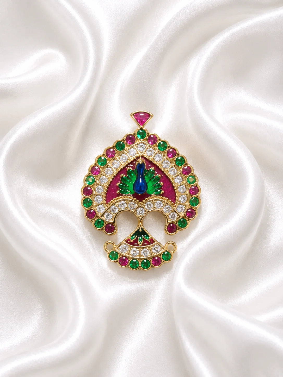 Peacock AD Seep Mukut for Deity – Divine Mayur Collection