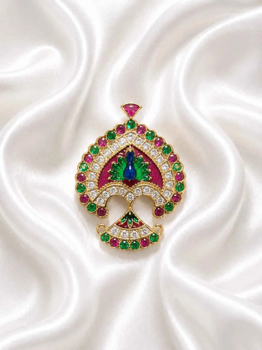 Peacock AD Seep Mukut for Deity